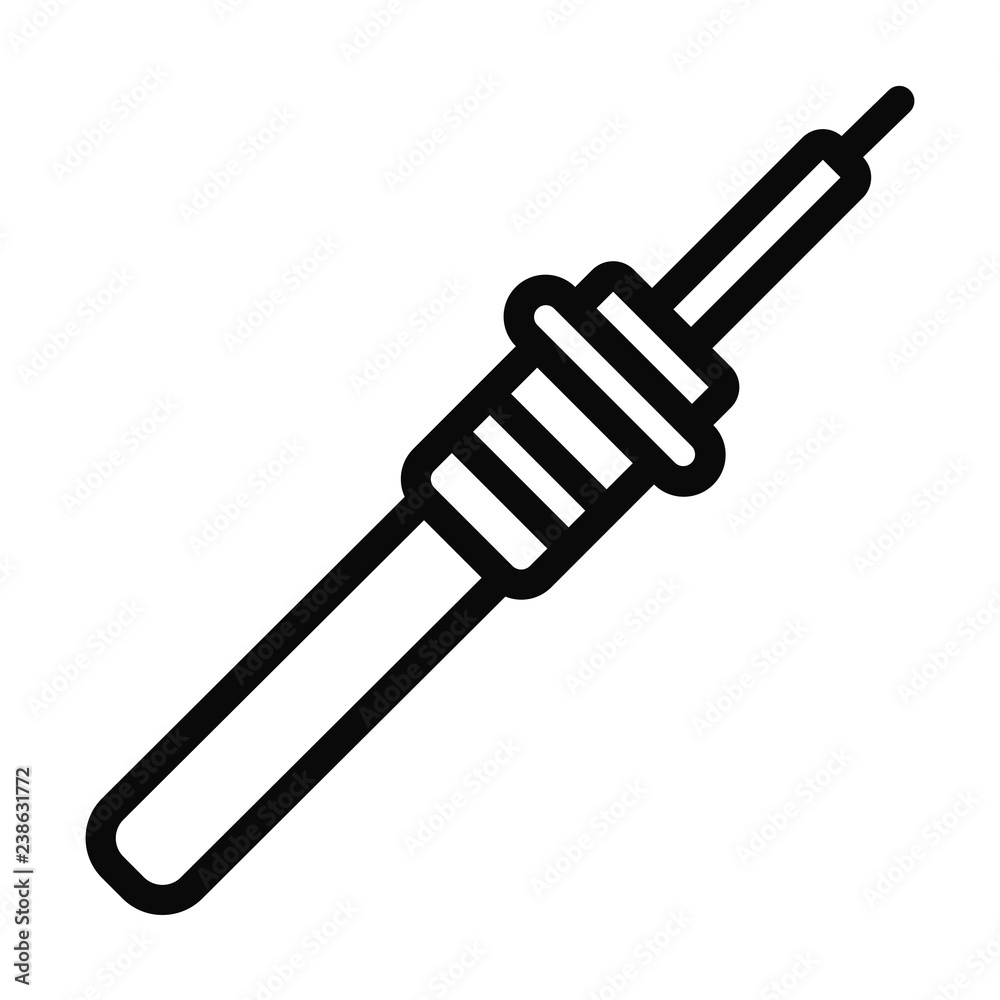 Outline Pyrometer icon vector isolated on white background. Modern, linear vector sign for mobile app and web design. Outline Pyrometer icon vector isolated on white background. Modern, linear vector sign for mobile app and web design.