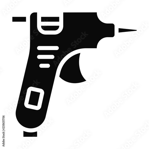 Glue gun vector icon