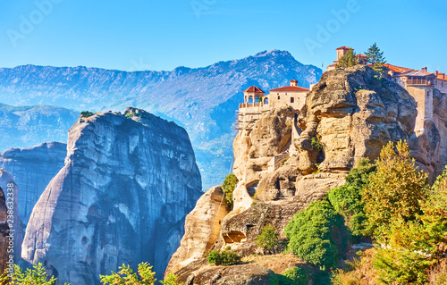 Panoramic view of Meteora photo