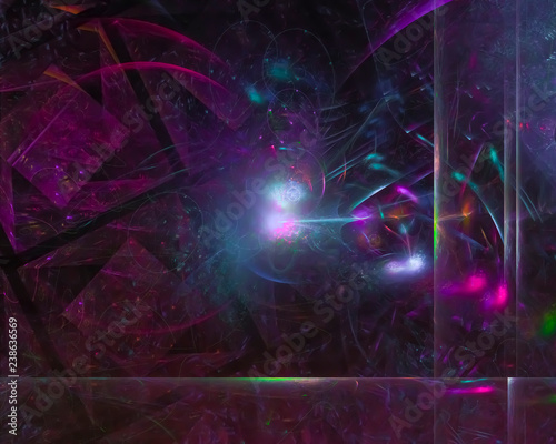 abstract digital fractal magic design