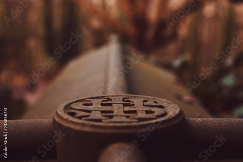 A sigil marking on a grave