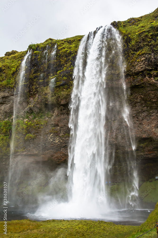 Seljalandsfoss view from far, ring road, Iceland Seljalandsfoss view from far, ring road, Iceland