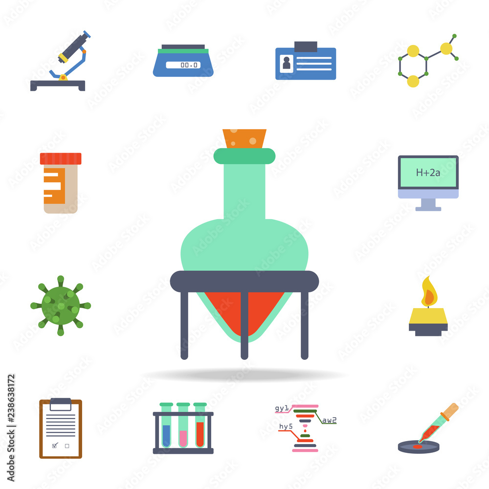 colored chemical test tube icon. Detailed set of colored science icons. Premium graphic design. One of the collection icons for websites, web design, mobile app colored chemical test tube icon. Detailed set of colored science icons. Premium graphic design. One of the collection icons for websites, web design, mobile app