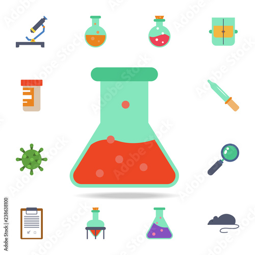 colored chemical fluid in vitro icon. Detailed set of colored science icons. Premium graphic design. One of the collection icons for websites, web design, mobile app