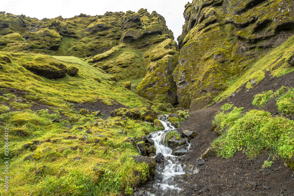 Raudfeldsgja ravine, impressive landscape of Snaefellsnes, Iceland