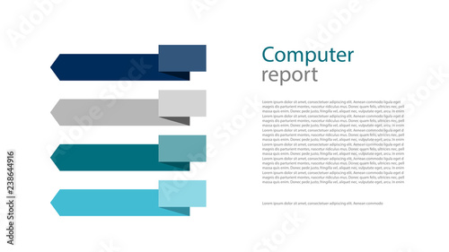 Poster infographics information business modern design set proposal advert