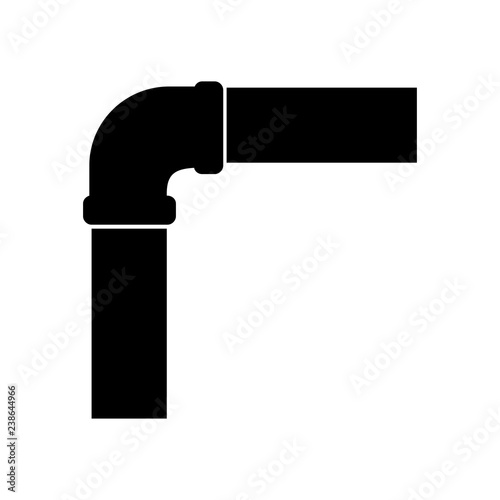 Pipe Icon, Pipe Fitting Icon Vector Art Illustration