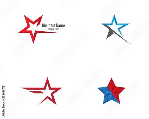 Star logo template illustration design