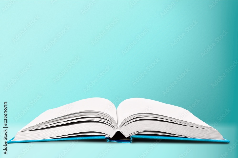 Opened book on white background.Opened book on white background. Opened book on white background.Opened book on white background.