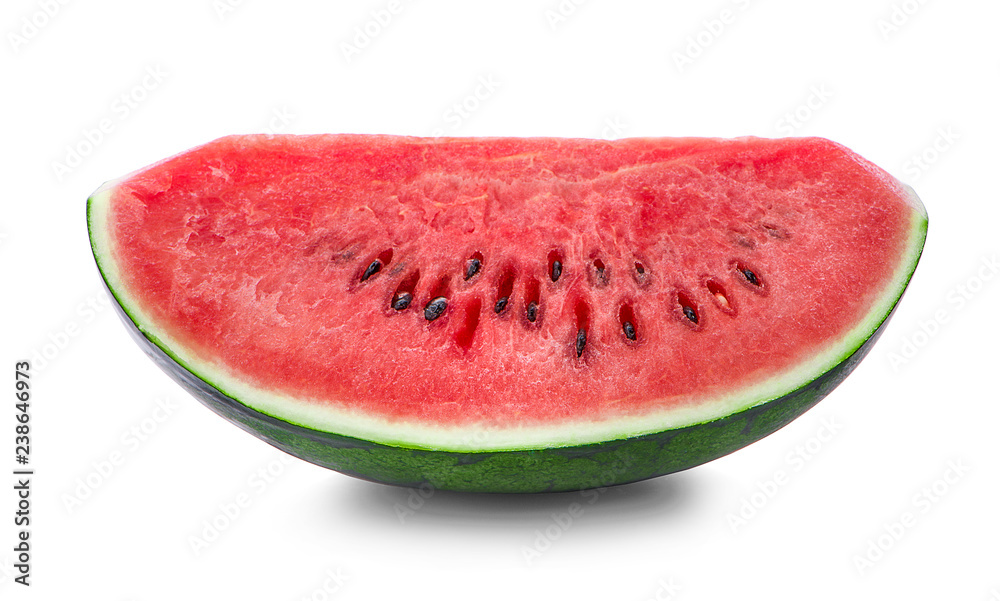 Sliced of watermelon isolated on white background. Sliced of watermelon isolated on white background.