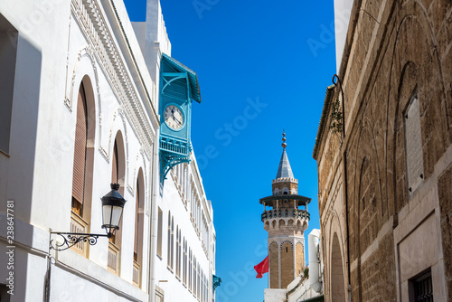 Hammouda Pacha Mosque Minaret in Tunis photo