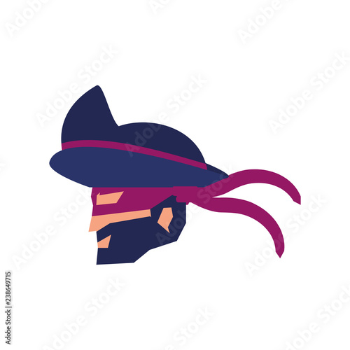 cybernetic pirate head avatar icon