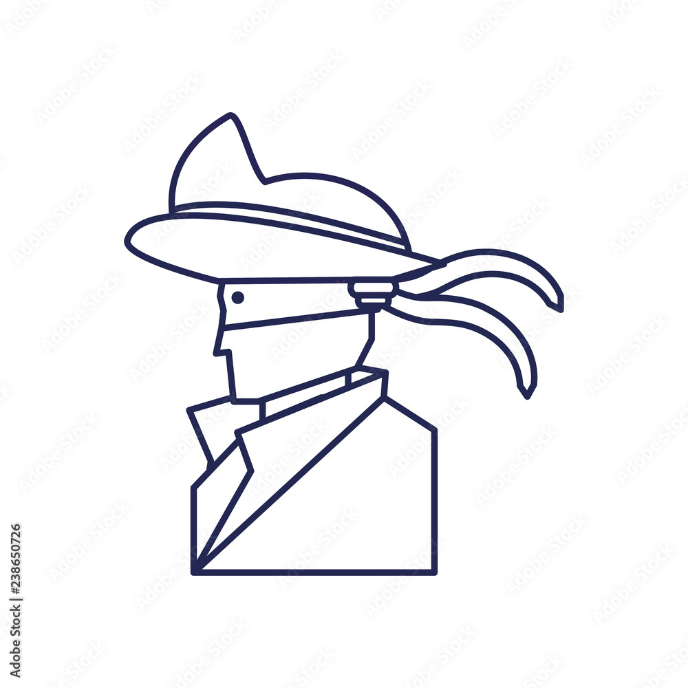 cybernetic pirate avatar icon