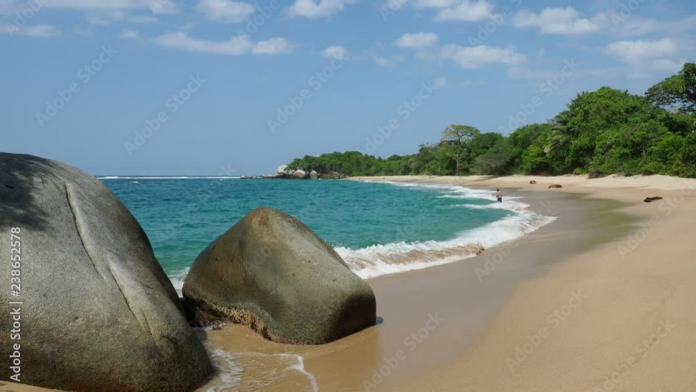 Playa Nudista, Tayrona National Natural Park, Magdalena Department, Caribbean, Colombia
