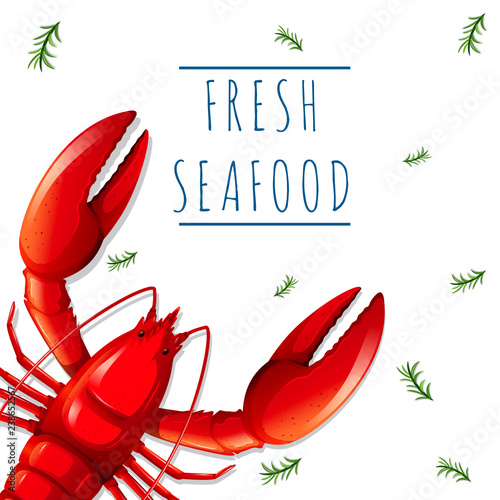 A fresh seafood template