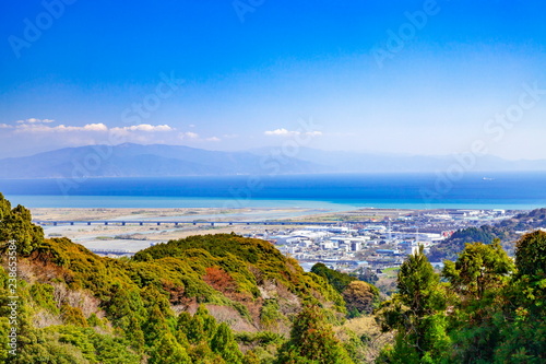 Wallpaper Mural 富士川河口の風景、静岡県富士市にて Torontodigital.ca