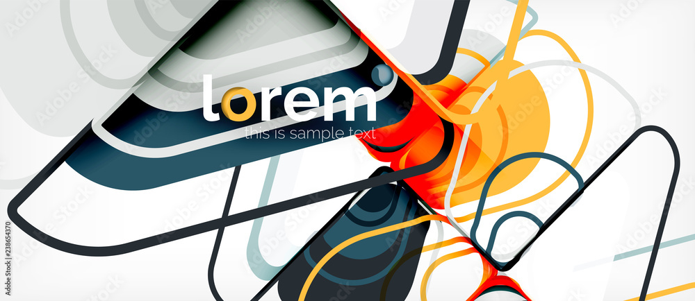 Abstract background multicolored geometric shapes modern design