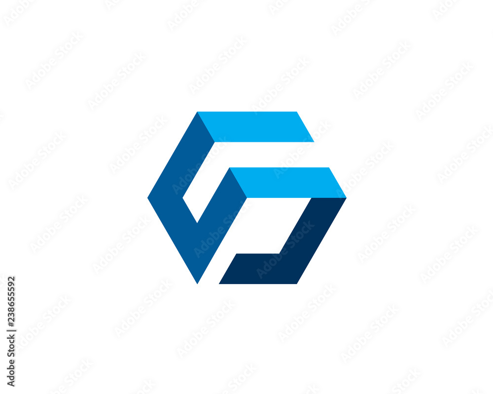 letter S cube 3d box blue logo letter S cube 3d box blue logo
