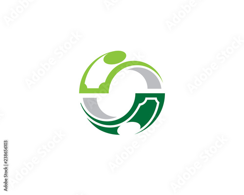 simple swoosh balanced money circular rotation