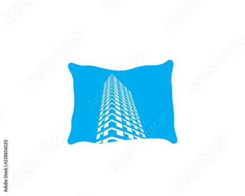 skyscraper and pillow
