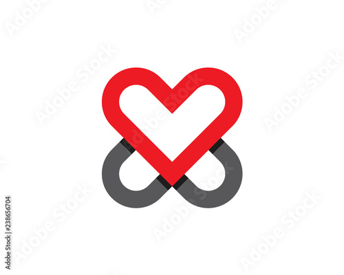 hearth forming letter x