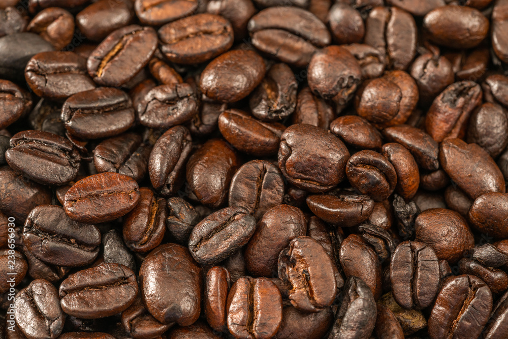 Roasted coffee beans, can be used as a background Roasted coffee beans, can be used as a background