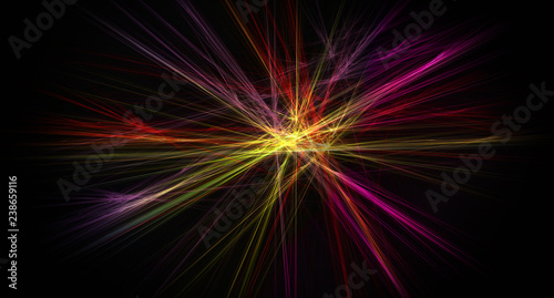 Colorful chaotic web abstraction, 3d rendering modern concept, computer generated background