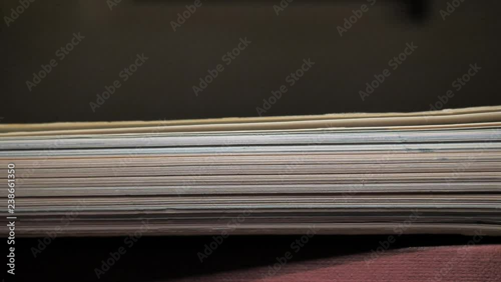 Detail of Book with Open pages. 4k Video Detail of Book with Open pages. 4k Video