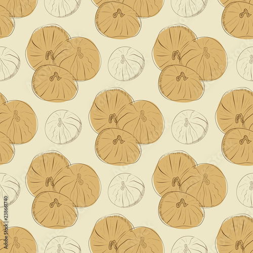 Fig. Dried. Seamless. Background  texture  wallpaper. Sketch.