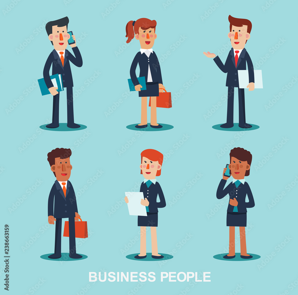Business people vector collection Business people vector collection