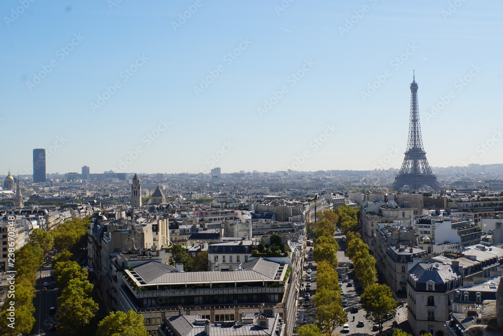  View from Arc de Triomphe,Paris