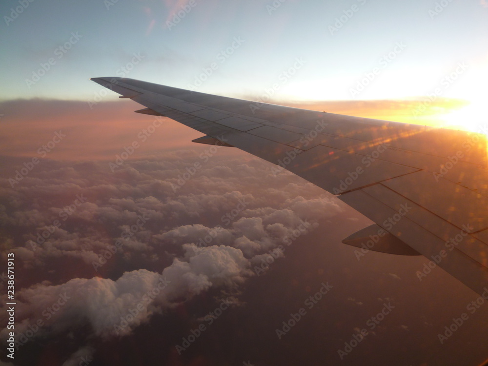 sunset airplane sunset airplane