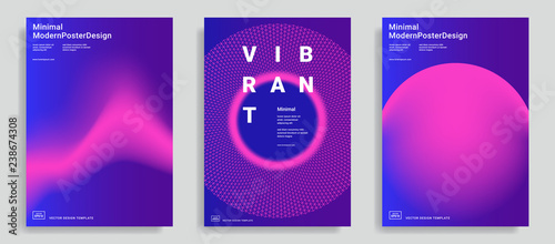 design templates with vibrant gradient shapes photo
