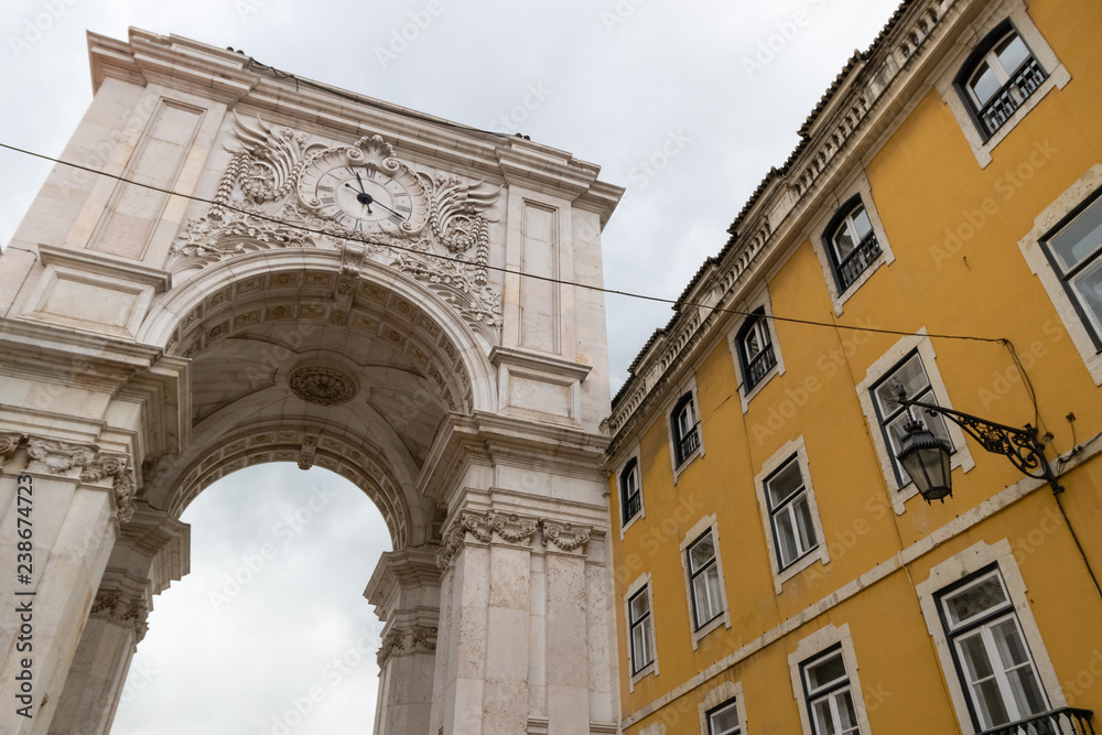 The Arch in the center of Lisbon