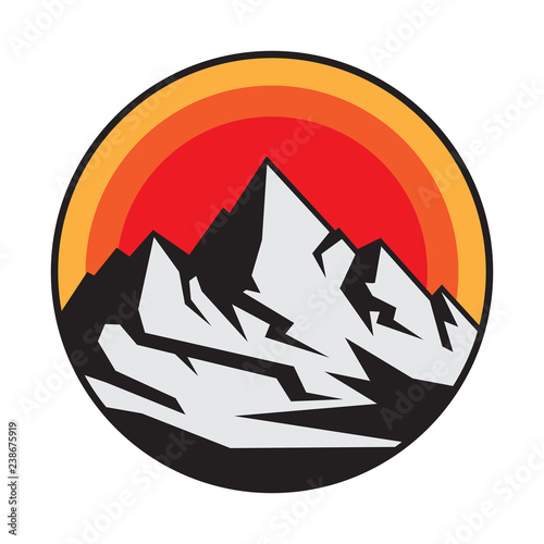 Mountain logo, icon or symbol