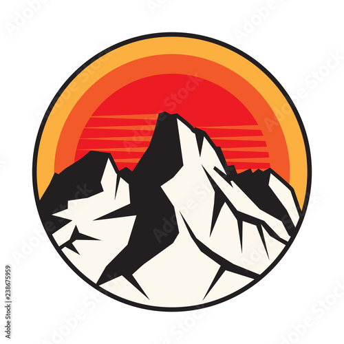 Mountain logo, icon or symbol