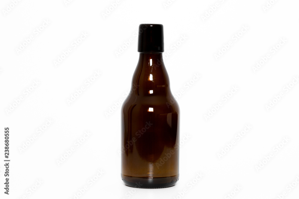 Leere braune Flasche Stock Photo Adobe Stock
