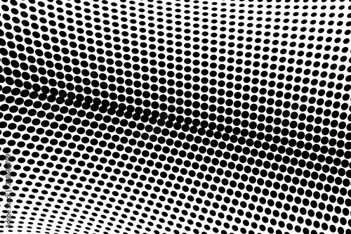 Abstract halftone pattern. Vector halftone dots background for design banners, posters, business projects, pop art texture, covers. Geometric black and white texture.