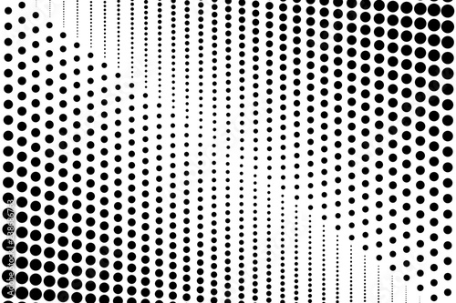 Abstract halftone pattern. Vector halftone dots background for design banners, posters, business projects, pop art texture, covers. Geometric black and white texture.