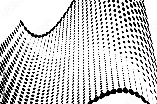 Abstract halftone pattern. Vector halftone dots background for design banners, posters, business projects, pop art texture, covers. Geometric black and white texture.