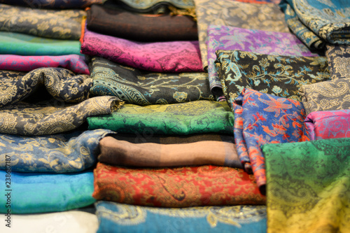 beautiful fabrics with bright colors