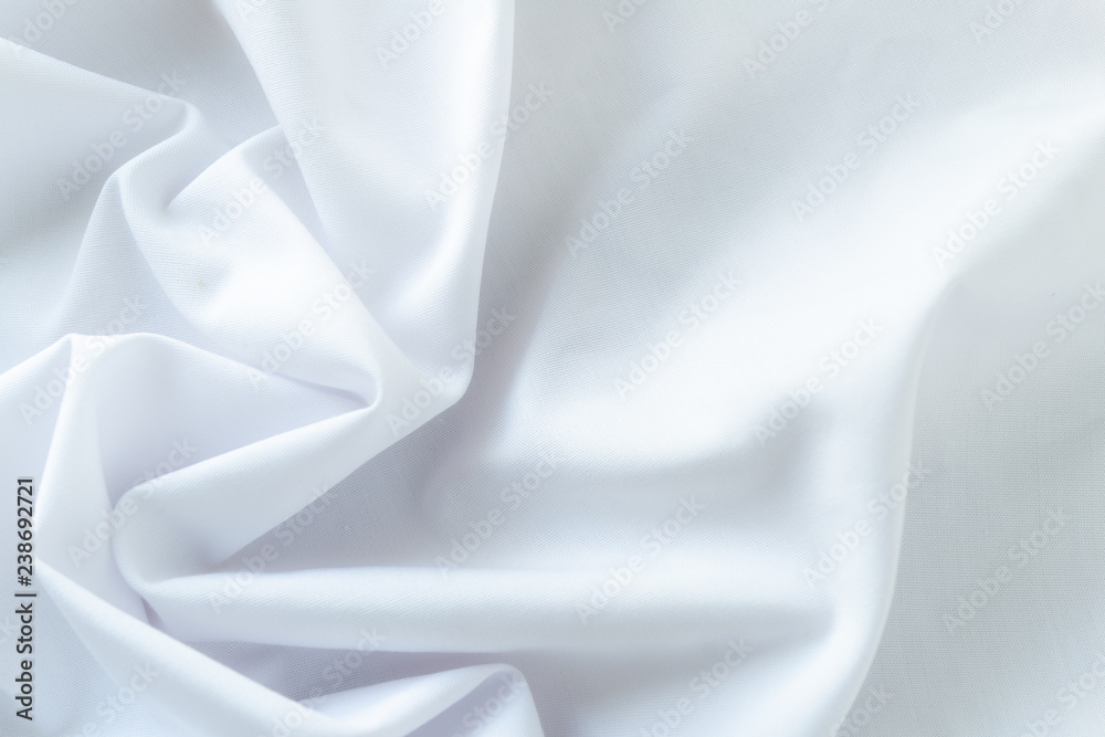 Abstract white cloth background, wrinkled white cloth background,