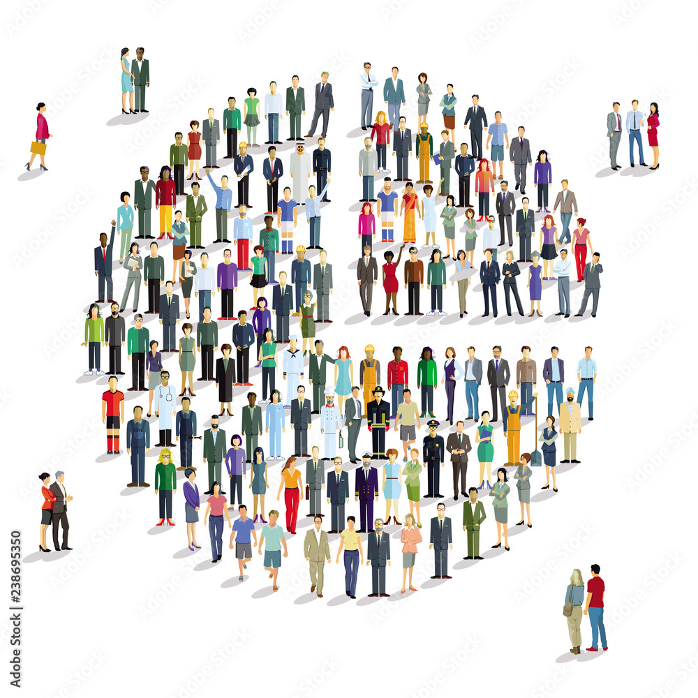große Gruppe von Personen entscheiden sich große Gruppe von Personen entscheiden sich