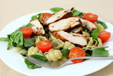 Grilled chicken and pasta salad