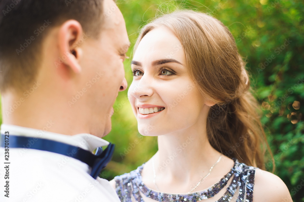 Wedding day. bride and groom outdoor in nature location. Wedding couple in love at wedding day. Wedding day. bride and groom outdoor in nature location. Wedding couple in love at wedding day.