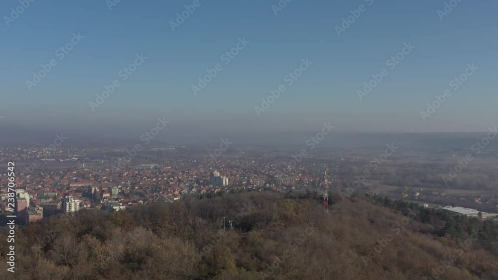 Complex system of telecommunication tower 4K drone video Complex system of telecommunication tower 4K drone video