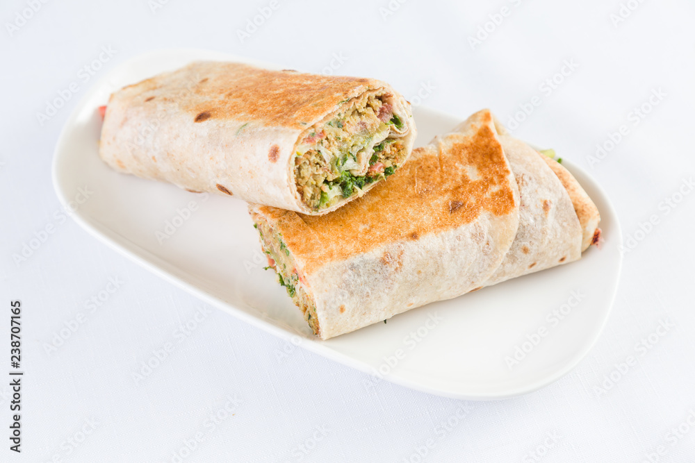 Falafel Pita Sandwich Gyro in Mediterranean Levantine  Cuisine
