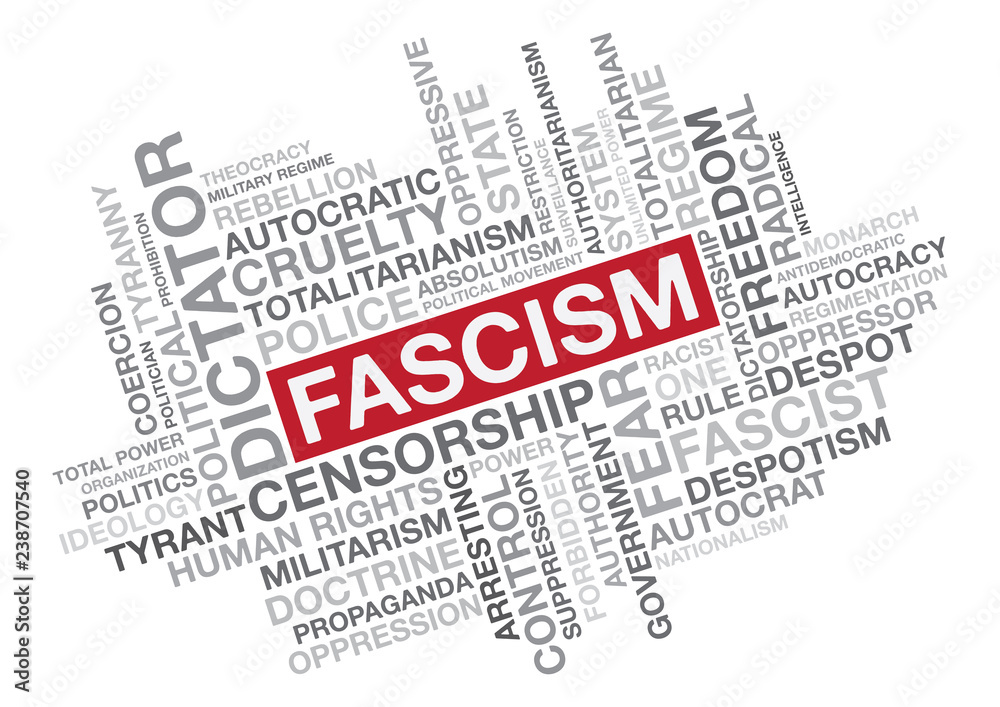 Word Collage About Fascism
