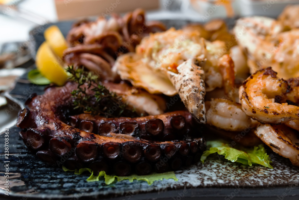 grilled meat and vegetables grilled meat and vegetables