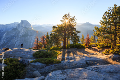 fantastic outlook in Glacier Point,Yosemite national park California photo